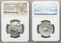 PAMPHYLIA. Aspendus. Ca. 212/11-184/3 BC. AR tetradrachm (29mm, 16.97 gm, 1h). NGC Choice AU 4/5 - 4/5, Fine Style. Name and types of Alexander III th...