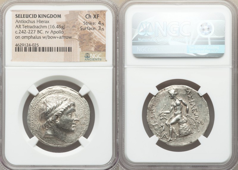 SELEUCID KINGDOM. Antiochus Hierax (242–227 BC). AR tetradrachm (31mm, 16.45 gm,...