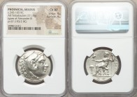 PHOENICIA. Aradus. Ca. 245-165 BC. AR tetradrachm (30mm, 17.13 gm, 12h). NGC Choice XF 4/5 - 4/5. Posthumous issue in the name and types of Alexander ...