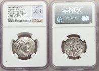 PHOENICIA. Tyre. Ca. 126/5 BC-AD 67/8. AR shekel (27mm, 13.82 gm, 12h). NGC VF 3/5 - 4/5. Dated Civic Year 103 (24/3 BC). Laureate bust of Melqart rig...