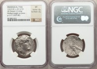 PHOENICIA. Tyre. Ca. 126/5 BC-AD 67/8. AR shekel (26mm, 13.63 gm, 12h). NGC VF 4/5 - 2/5. Dated Civic Year 117 (10/9 BC). Laureate head of Melqart rig...