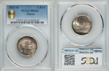 Zog I Frang Ar 1927-R MS66 PCGS, Rome mint, KM6. A delightfully medallic issue, fully reminiscent of its classical prototypes, and ringed with rainbow...