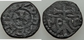 Cilician Armenia. Prince Toros I (1100-1123) Pogh ND VG (corrosion), Bed-2a. 15mm. 2.21gm. Toros of the Roupenians (in Armenian) around cross pattee /...