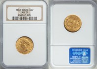 Victoria gold Sovereign 1868-SYDNEY AU58 NGC, Sydney mint, KM4.

HID09801242017