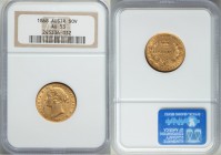 Victoria gold Sovereign 1868-SYNDEY AU53 NGC, Sydney mint, KM4.

HID09801242017