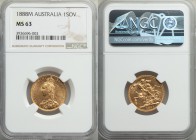 Victoria gold Sovereign 1888-M MS63 NGC, Melbourne mint, KM10. 

HID09801242017