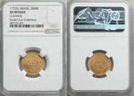 Jose I gold "Reduced Size" 2000 Reis 1773-(L) XF Details (Cleaned) NGC, Lisbon KM198, LMB-330. From the Santa Cruz Collection

HID09801242017