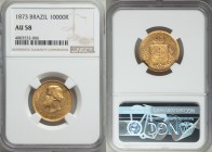 Pedro II gold 10000 Reis 1873 AU58 NGC, Rio de Janeiro mint, KM467. Selections from the Grand Castello Collection

HID09801242017