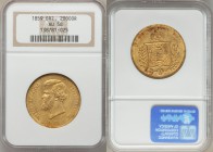 Pedro II gold 20000 Reis 1859 AU58 NGC, Rio de Janeiro mint, KM468. 

HID09801242017