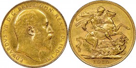 Edward VII gold Sovereign 1910-C AU58 NGC, Ottawa mint, KM14, S-3970.

HID09801242017