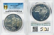 Republic Proof "Anniversary of Independence" 300 Francs 1970-(b) PR67 PCGS, Brussels mint, KM7. Mintage: 504. From the Engelen Collection of World Coi...