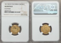 Ferdinand VII gold Escudo 1811 NR-JF AU Details (Cleaned) NGC, Nuevo Reino mint, KM64.1. 

HID09801242017