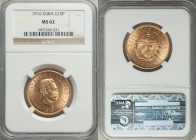 Republic gold 10 Pesos 1916 MS62 NGC, Philadelphia mint, KM20. AGW 0.4837 oz. 

HID09801242017