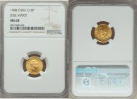 Republic gold 10 Pesos 1988 MS68 NGC, Philadelphia mint, KM211. Mintage: 50. 

HID09801242017