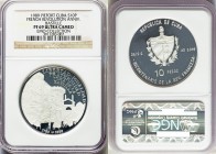 Republic silver Proof Piefort "French Revolution Anniversary" 10 Pesos 1989 PR69 Ultra Cameo NGC, KM-P17. Mintage: 150. Selections from the EMO Collec...