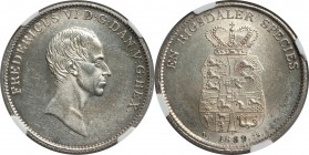 Frederik VI Speciedaler 1839-IC/WS MS63 NGC, Copenhagen mint, KM695.4. Lustrous and sharply struck, with an exceptionally well-defined portrait of Kin...