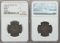Louis IX (1226-1270) Gros Tournois (1266?-1270) AU53 NGC, Dup-190D, Ciani-181. 25mm. 3.45gm. A truly fantastic representative of this first large-size...