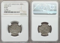 Aquitaine. Edward III (1325-1377) Gros Tournois a la Couronne ND (1347-1351) VF30 NGC, Elias-54, W&F-63B 3/c (R5). 23mm. 2.28gm. Markedly difficult to...