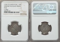 Aquitaine. Edward the Black Prince (1362-1372) Demi Gros ND F12 NGC, Figeac mint, Second Issue, Elias-176 (R), W&F-193 3/b (R). 21mm. 1.85gm. Expected...