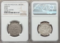 Anglo-Gallic. Henry VI (1422-1461) Grand Blanc ND VF30 NGC, St. Quentin mint, Pierced Mullet mm, Elias-289 (RR), W&F-408A 1/a (R2). 26mm. 3.07gm. Amon...