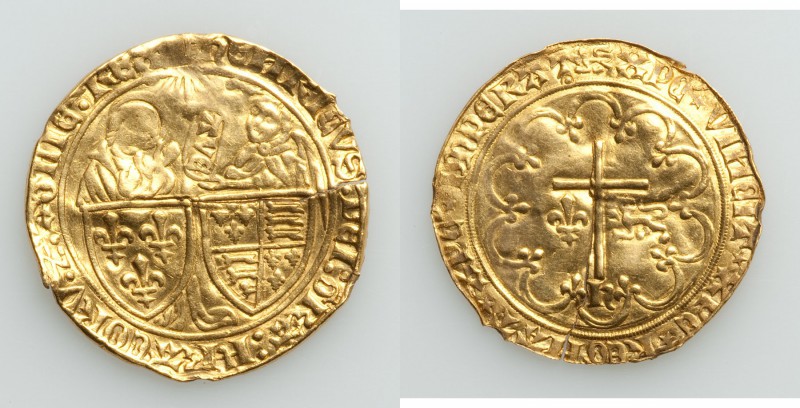 Anglo-Gallic. Henry VI (1422-1461) gold Salut d'Or ND (1433-1444) Good VF (clean...