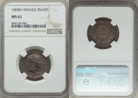 Napoleon Franc 1808-H MS61 NGC, La Rochelle mint, KM682.5. Nice deep toning with a handsome bust of Napoleon. 

HID09801242017