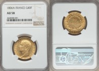 Napoleon gold 40 Francs 1806-A AU58 NGC, Paris mint, KM675.1. Scarce, one-year type. Nice luster. Minimal wear with a few very light adjustment marks ...