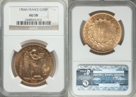 Republic gold 100 Francs 1904-A AU58 NGC, Paris mint, KM832. AGW 0.9334 oz.

HID09801242017