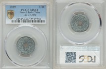 French Colony 1/2 Cent 1939-(a) MS64 PCGS, Paris mint, KM20a. Zinc issue. The scarce zinc instead of bronze sub-type. 

HID09801242017