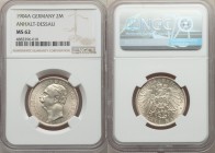 Anhalt-Dessau. Friedrich II 2 Mark 1904-A MS62 NGC, Berlin mint, KM27, J-22. Gentle overall tone with shimmering underlying luster. From the Engelen C...