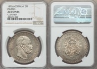 Prussia. Wilhelm I 5 Mark 1876-A AU Details (Cleaned) NGC, Berlin mint, KM503. From the Engelen Collection of World Coinage

HID09801242017