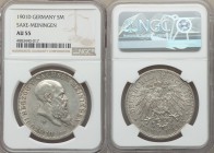 Saxe-Meiningen. Georg II 5 Mark 1901-D AU55 NGC, Munich mint, KM197. From the Engelen Collection of World Coinage

HID09801242017