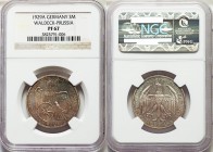 Weimar Republic Proof "Waldeck-Prussia" 3 Mark 1929-A PR67 NGC, Berlin mint, KM62. The single-finest certified example across both NGC and PCGS combin...