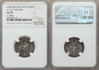 Kings of All England. Edward the Confessor (1042-1066) Penny ND (1056-1059) AU50 NGC, York mint, Iocetel as moneyer, Sovereign/Eagles type, S-1181, N-...
