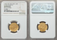 Henry VI (1st Reign, 1422-1461) gold 1/4 Noble ND (1422-1427) AU Details (Reverse Cleaned) NGC, Calais mint, Lis mm, Annulet Issue, S-1815, N-1421. 19...
