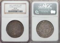 Elizabeth I (1558-1603) 1/2 Crown ND (1601-1602) VF25 NGC, Tower mint, 1 mm, Seventh Issue, S-2583. Quite handsome for the type, some usual die deteri...