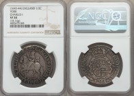 Charles I 1/2 Crown ND (1643-1644) VF30 NGC, York mint, Lion mm, KM310a, S-2868. 34mm. 14.16gm. Exhibiting relatively even wear across the devices tha...