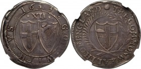 Commonwealth Shilling 1653 XF40 NGC, Tower mint, Sun mm, KM390.1, S-3217. 5.89gm. An impressive rendition of this not always so well minted coinage, n...