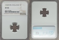 Charles II 4-Piece Certified Maundy Set ND (1660-1662) NGC, 1) Penny - XF45, KM397 2) 2 Pence - XF Details (Obverse Scratched), KM400 3) 3 Pence - XF4...