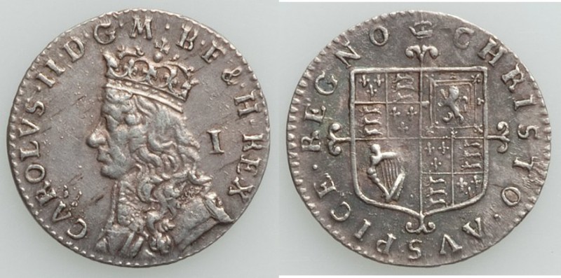 Charles II 4-Piece Uncertified Maundy Set ND (1660-1662), 1) Penny - AU, KM397 2...