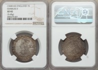 Charles II Shilling ND (1660-1662) XF45 NGC, Tower mint, Crown mm, Third issue, KM407, S-3322. 29mm. 5.60gm. Evincing a rather bold die shift on the o...