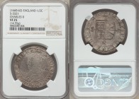 Charles II 1/2 Crown ND (1660-1662) VF25 NGC, Tower mint, Crown mm, Third Issue, KM410, S-3321. Fully struck with excellent centering and a pronounced...