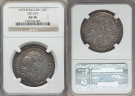 William & Mary 1/2 Crown 1693 AU50 NGC, KM477, S-3436. Collectible type with medium gray toning. From the Lake County Collection

HID09801242017