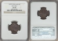 William III 6 Pence 1697-N AU58 NGC, Norwich mint, KM484.16, ESC-1292 (prev. 1561). The single highest certified across both NGC and PCGS, dark argent...