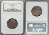 George II Shilling 1739 MS63 NGC, KM561.4, ESC-1716 (prev. 1201). Covetable quality for the coinage of this monarch, a scattering of haymarks on the o...