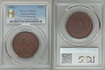 George III bronze Proof Pattern Restrike Penny 1805-SOHO PR64 PCGS, Soho mint, Peck-1309. An even brown representative with subdued luminosity to the ...