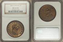 George III Penny 1806-SOHO MS64 Brown NGC, Soho mint, KM663. Considerably more lustrous than the majority examples from this series, velvety surfaces ...