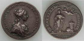 George III Pair of silver Coronation Medals 1761 VF-AU, 1) George III Coronation, Eimer-694 2) Queen Charlotte Coronation, Eimer-696 A matching pair o...