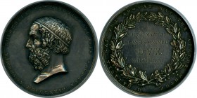 "Academy of Juvenile Sciences" silver Specimen Award Medal 1824 SP62 PCGS, 48mm. Awarded to Alex. C. Maitland in 1861 (who is called "Fifth Class Duke...