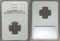 Othon 2 Lepta 1848 XF40 Brown NGC, Athens mint, KM27. From the Engelen Collection of World Coinage

HID09801242017